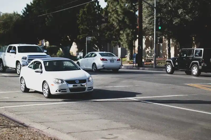 Traffic collision on La Tijera Boulevard in Los Angeles causing injuries and emergency response.