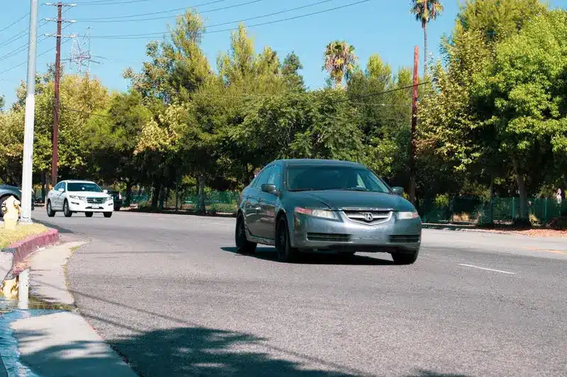 Emergency crews respond to a two-vehicle crash with injuries on Sunland Boulevard in Sun Valley, California.