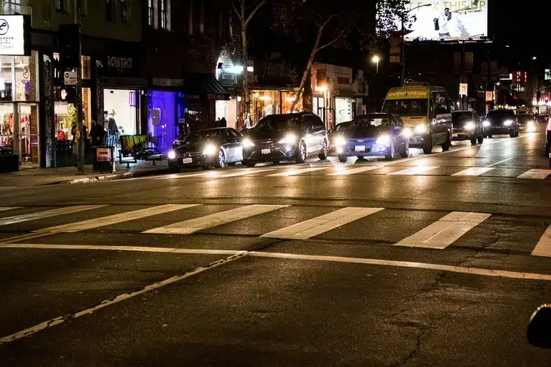 Emergency response after a pedestrian was struck by a vehicle near Venice Blvd and Crenshaw Blvd in Los Angeles, CA.