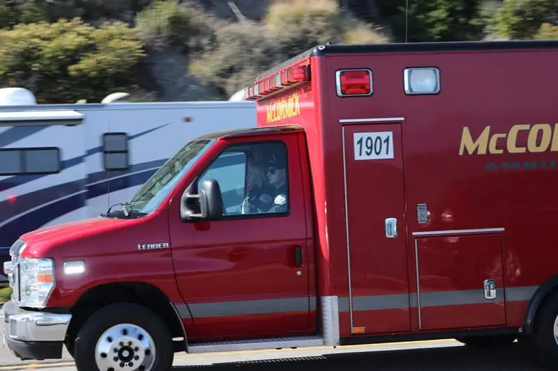 Emergency crews respond to a crash at E 116th Street and S Main Street in Los Angeles, where one person was injured.