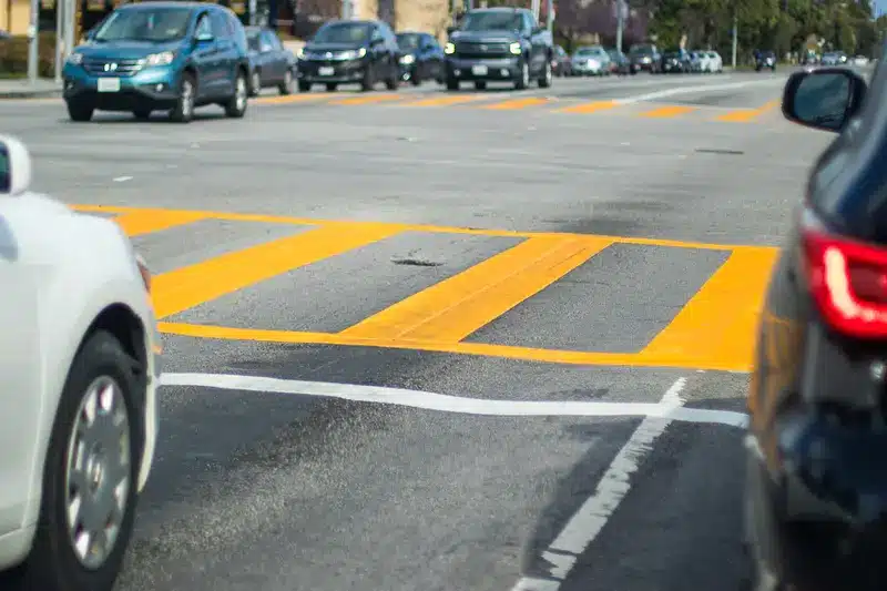 Pedestrian injured in crash on Melrose Avenue in Los Angeles.