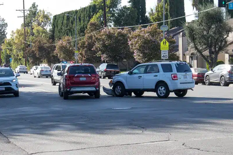 Seven-vehicle crash on I-405 near Atlantic Avenue in Long Beach.