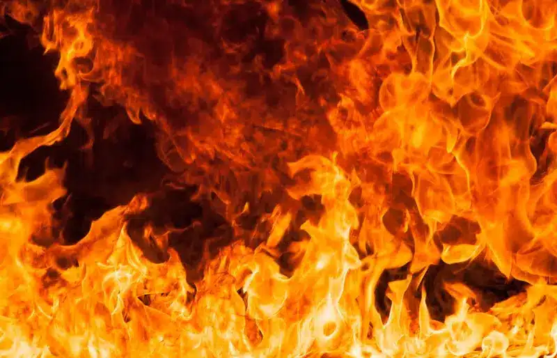 Firefighters respond to a fatal apartment fire on W Bellwood Avenue in Century City, California.