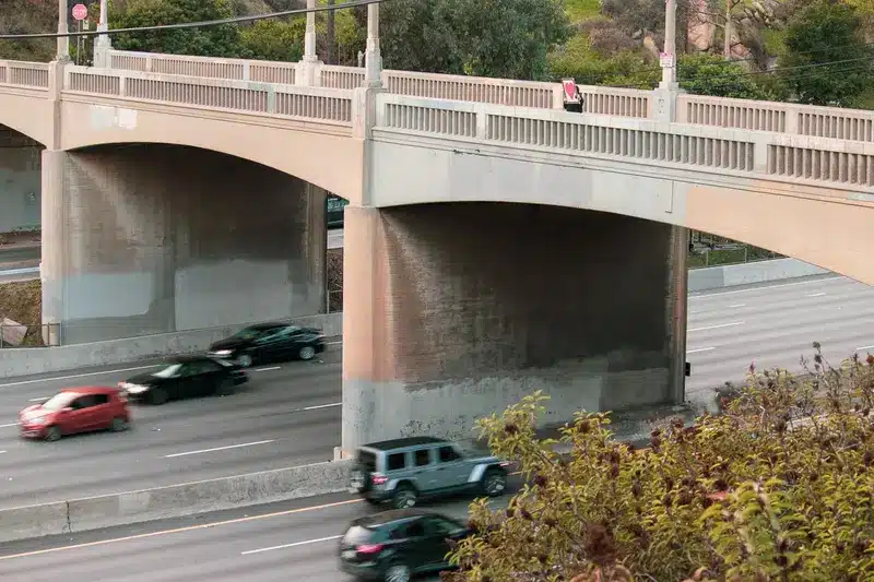 Emergency responders at the scene of a traffic crash with reported injuries on Sylvan St in Los Angeles, CA.