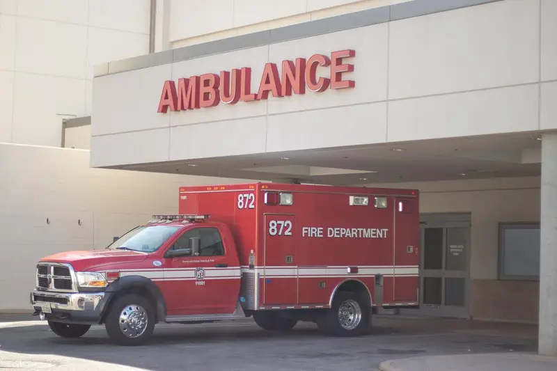 Motorcyclist injured at S Arizona Avenue and Whittier Boulevard in Los Angeles.