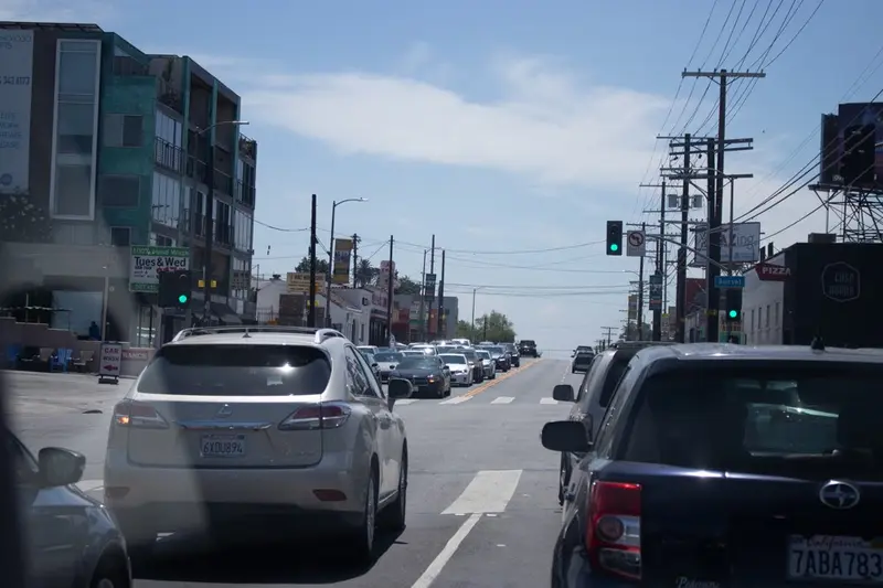Three-vehicle injury crash at Van Nuys Blvd & Remick Ave.